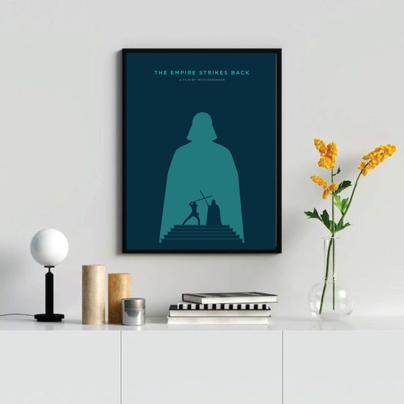 Star Wars The Empire Strikes Back  Movie PosterMinimalist Movie Poster Wall Art Print Printable Wal 3