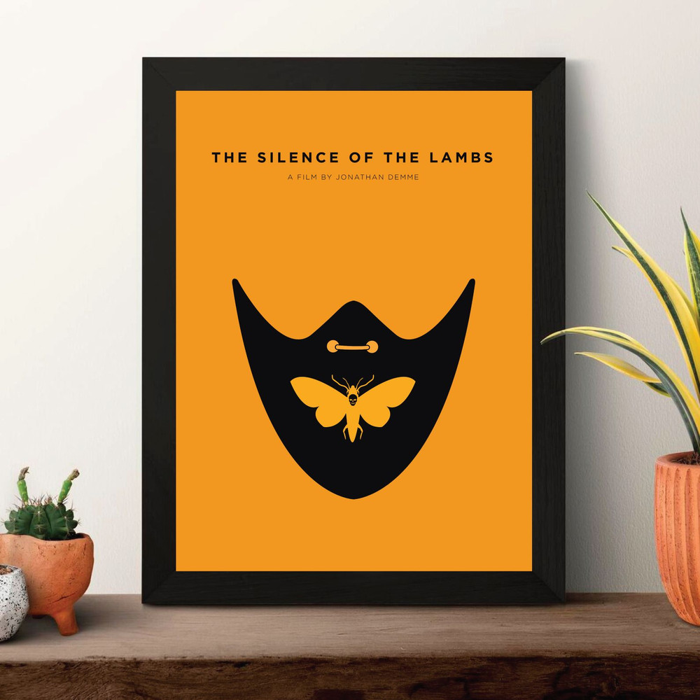 The Silence Of Lambs  Movie PosterDigital DownloadMinimalist Movie PosterWall Art Print Printable W 1