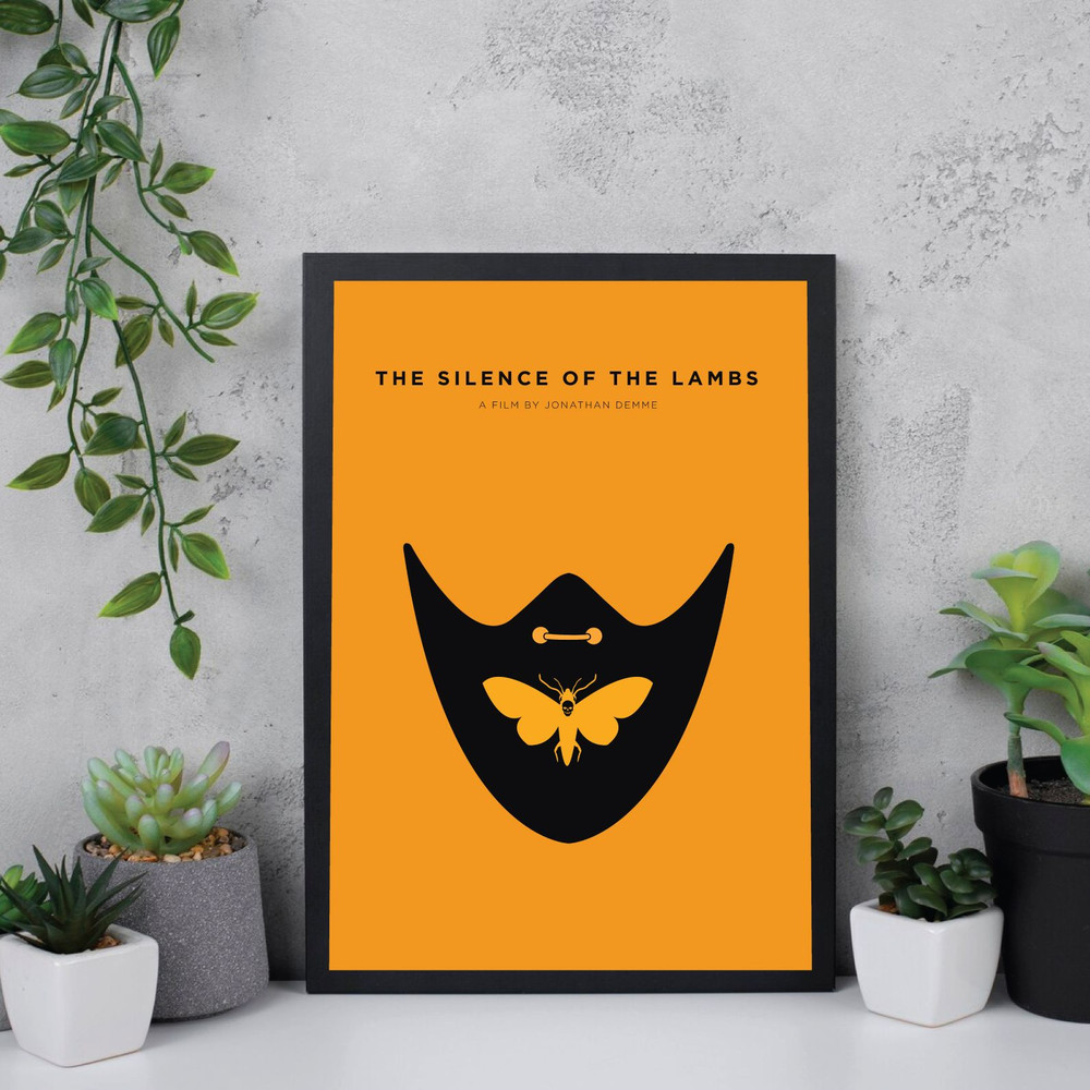 The Silence Of Lambs  Movie PosterDigital DownloadMinimalist Movie PosterWall Art Print Printable W 2