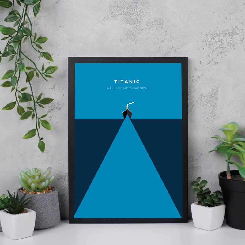 Titanic  Movie Poster Digital Download Minimalist Movie Poster Wall Art Print Printable Wall Art Fi 2