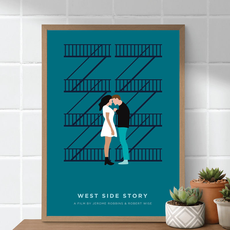 West Side Story  Movie Poster Digital Download Minimalist Movie Poster Wall Art Print Printable Wal 1