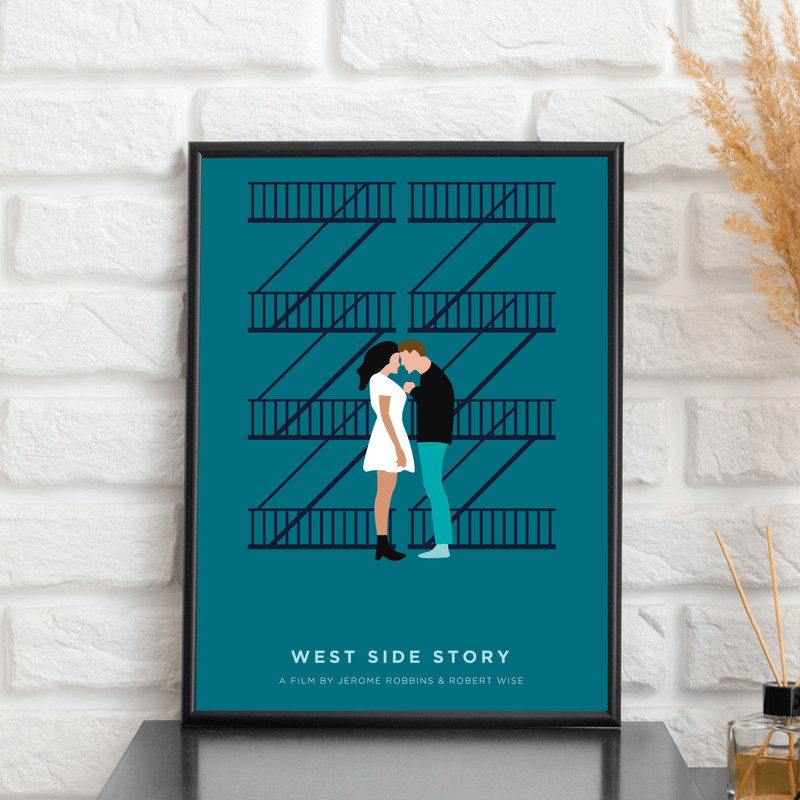 West Side Story  Movie Poster Digital Download Minimalist Movie Poster Wall Art Print Printable Wal 2