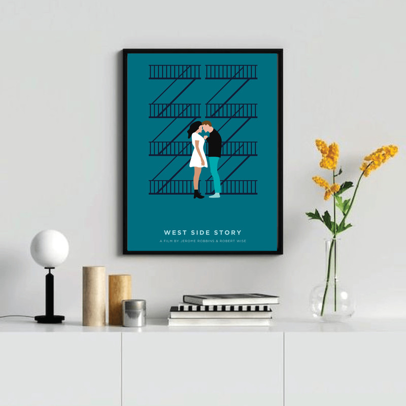 West Side Story  Movie Poster Digital Download Minimalist Movie Poster Wall Art Print Printable Wal 3