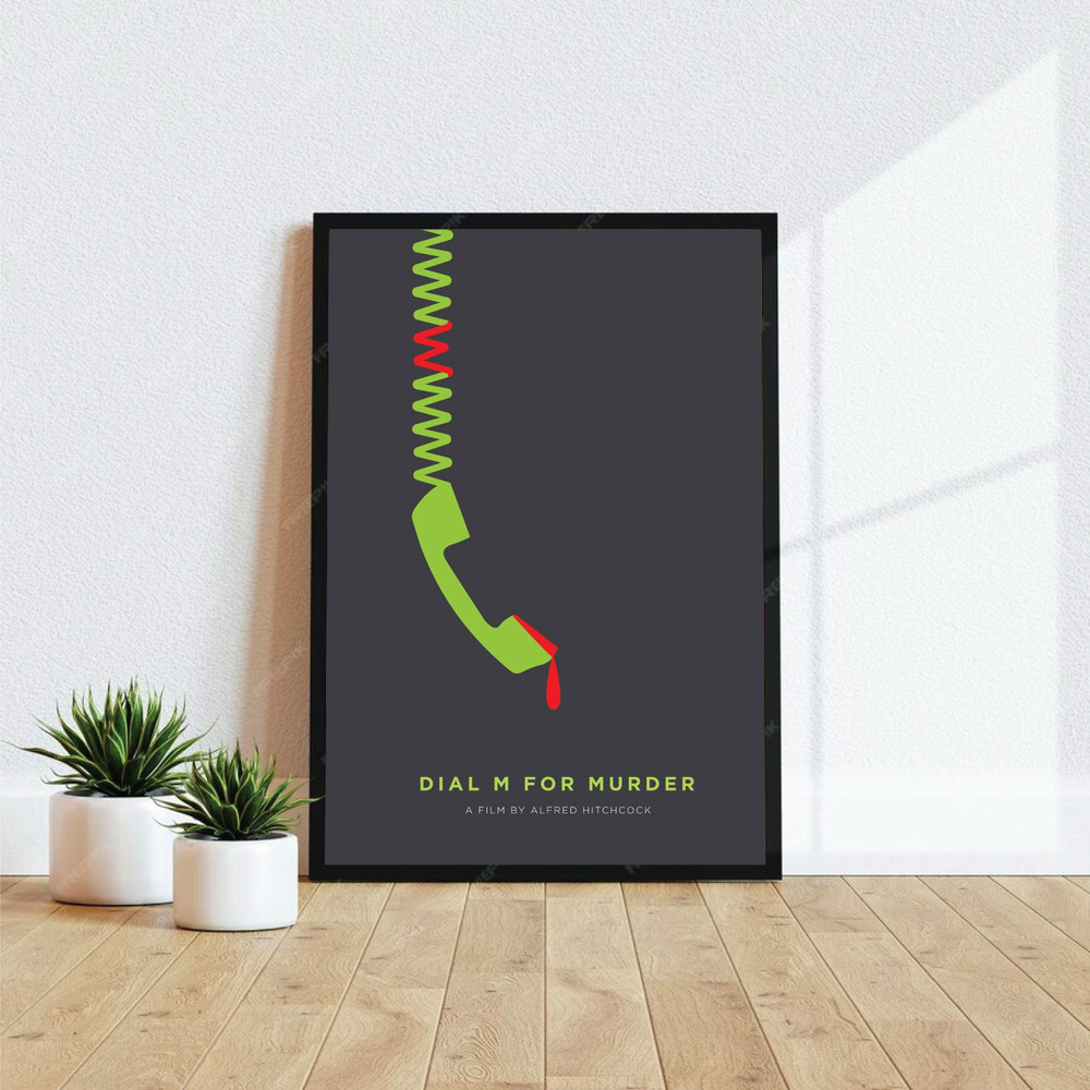 Dial M For Murder  Movie Poster Digital Download Minimalist Movie Poster Wall Art Print Printable W 0