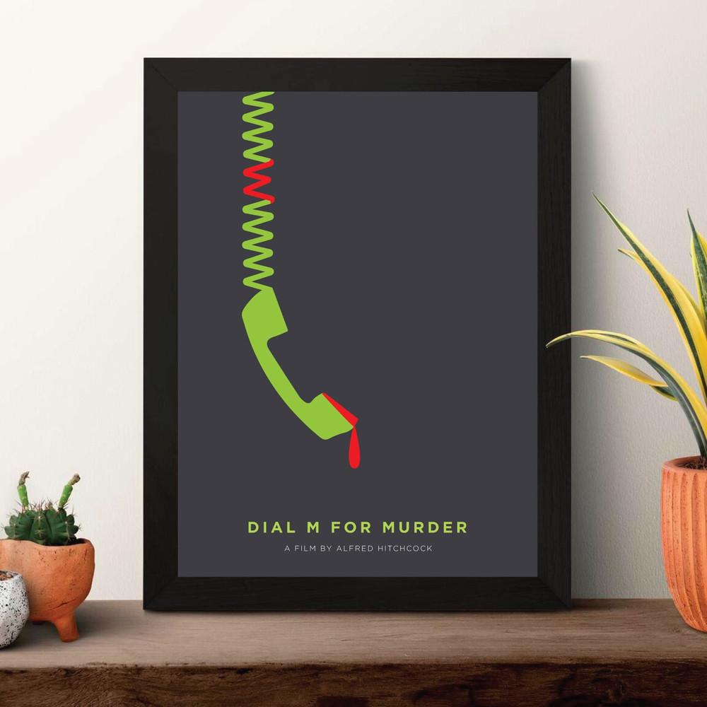 Dial M For Murder  Movie Poster Digital Download Minimalist Movie Poster Wall Art Print Printable W 1