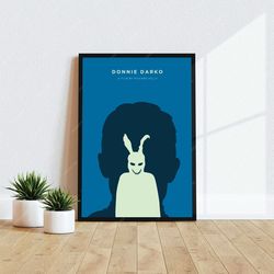 donnie darko - movie poster, digital download, minimalist movie poster, wall art print, printable wall art, film poster,