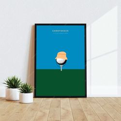 caddyshack - movie poster, digital download, minimalist movie poster, wall art print, printable wall art, film poster