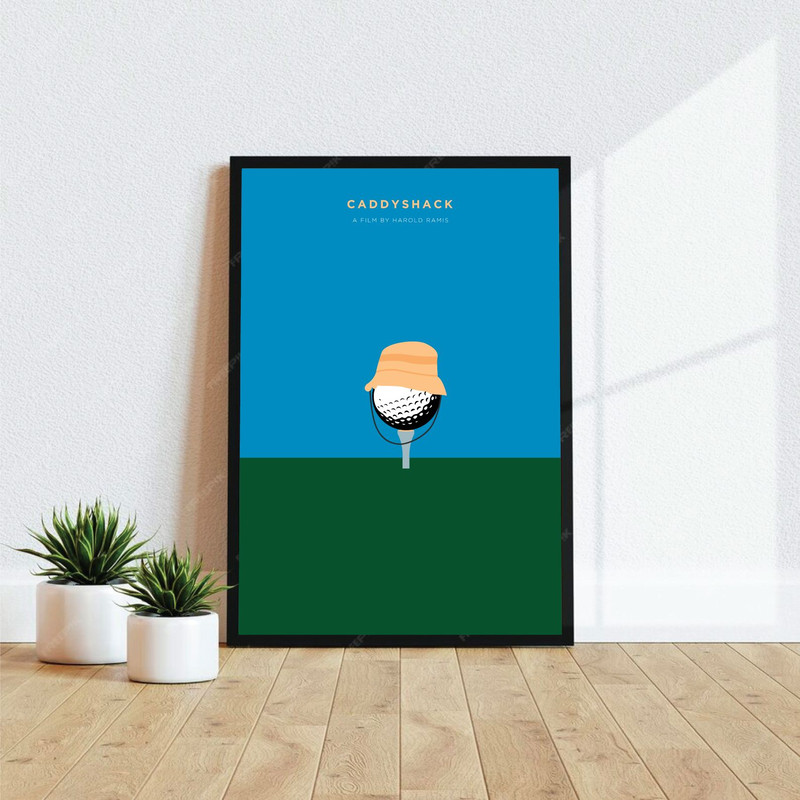 Caddyshack  Movie Poster Digital Download Minimalist Movie Poster Wall Art Print Printable Wall Art 0