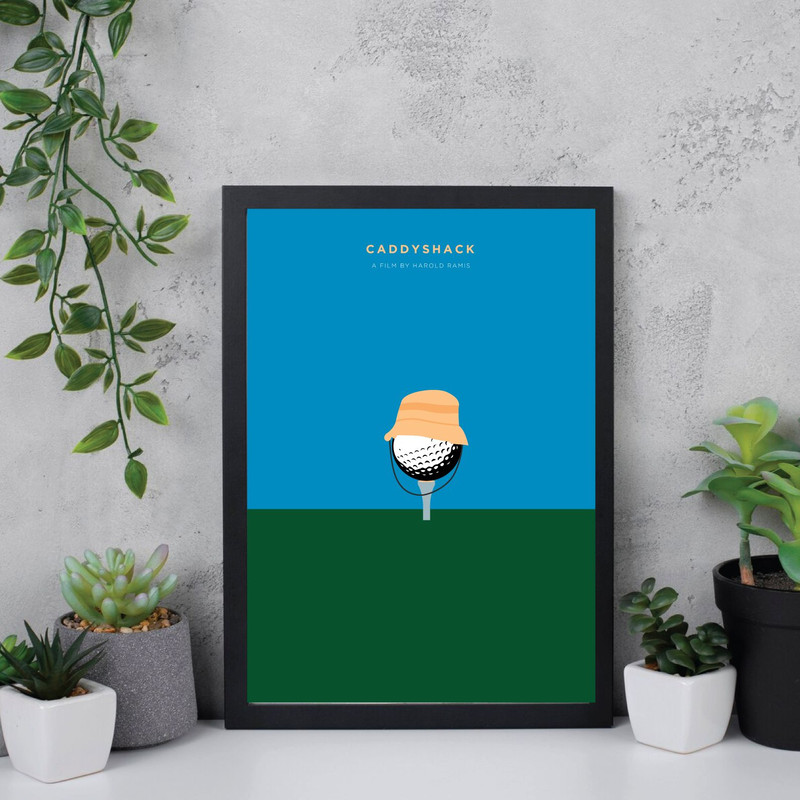 Caddyshack  Movie Poster Digital Download Minimalist Movie Poster Wall Art Print Printable Wall Art 2