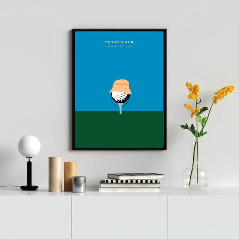 Caddyshack  Movie Poster Digital Download Minimalist Movie Poster Wall Art Print Printable Wall Art 3