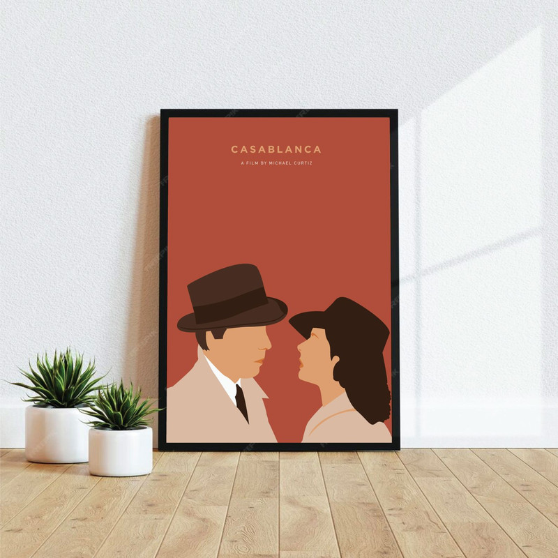 Casablanca  Movie Poster Digital Download Minimalist Movie Poster Wall Art Print Printable Wall Art 0