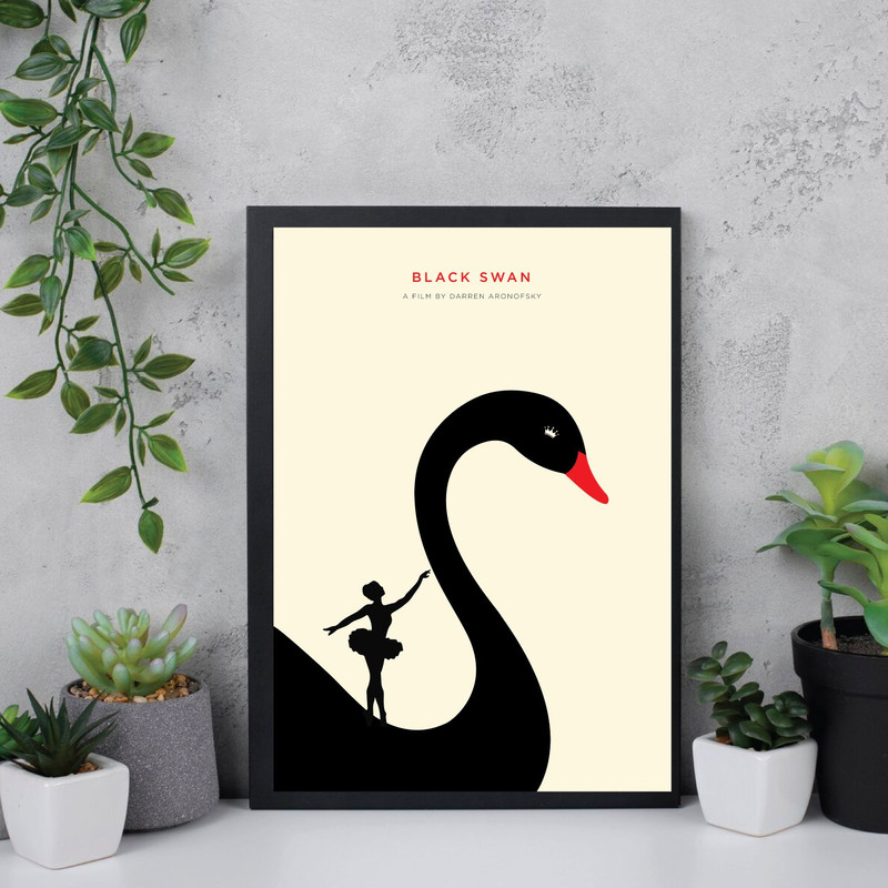 Black Swan  Movie Poster Digital Download Minimalist Movie Poster Wall Art Print Printable Wall Art 2