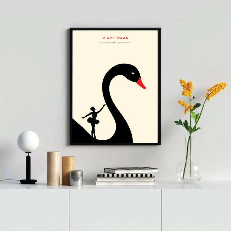 Black Swan  Movie Poster Digital Download Minimalist Movie Poster Wall Art Print Printable Wall Art 3