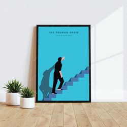the truman show - movie poster, digital download, minimalist movie poster, wall art print, printable wall art, film post