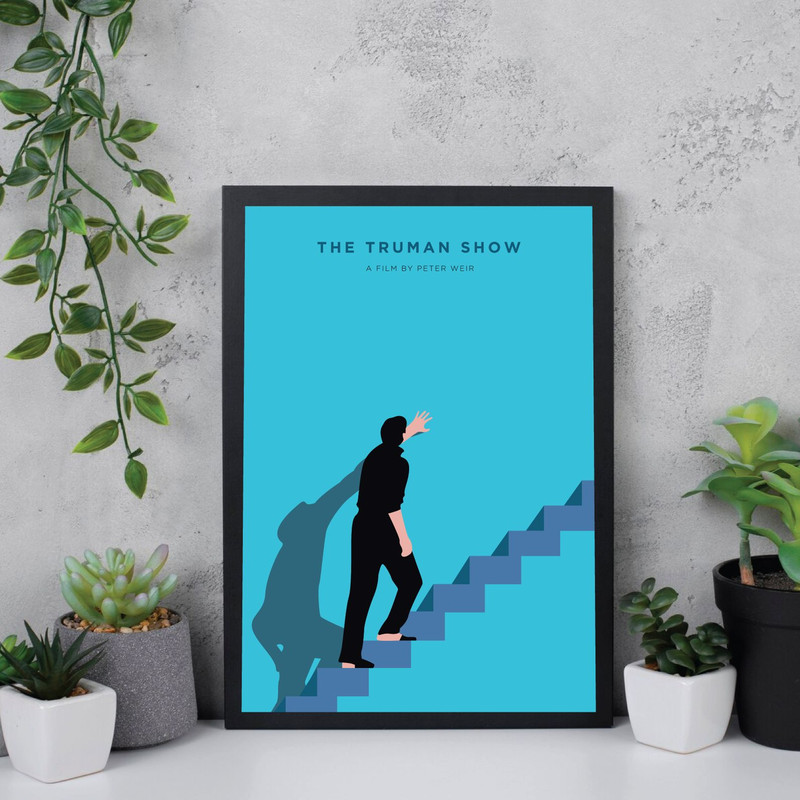 The Truman Show  Movie Poster Digital Download Minimalist Movie Poster Wall Art Print Printable Wal 1