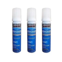 kirkland minoxidil 5% topical foam for men hair regrowth treatment, 3 months supply