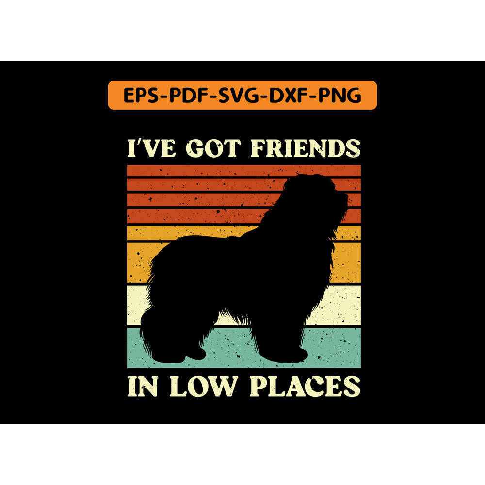 I Ve Got Friends In Low Places Bearded Collie 0