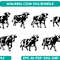 Walking Cow Svg Bundle 0