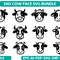 Sad Cow Face Svg Bundle 0