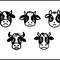 Sad Cow Face Svg Bundle 1