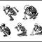 Skeleton Snorting Svg Bundle 1