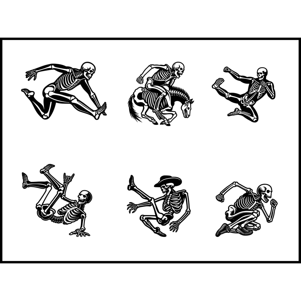 A Bucking Skeleton Svg Bundle 1
