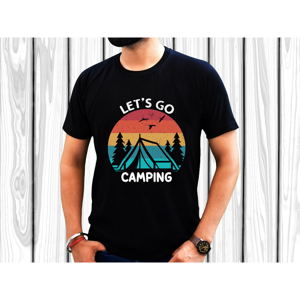 Let S Go Camping T Shirt Design 1