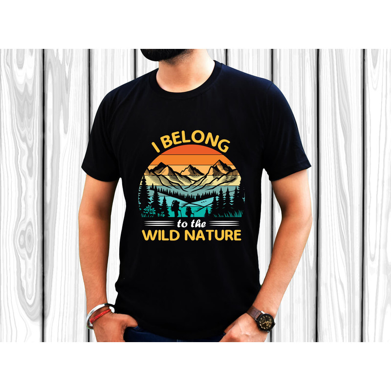 I Belong To The Wild Nature T Shirt Design 1