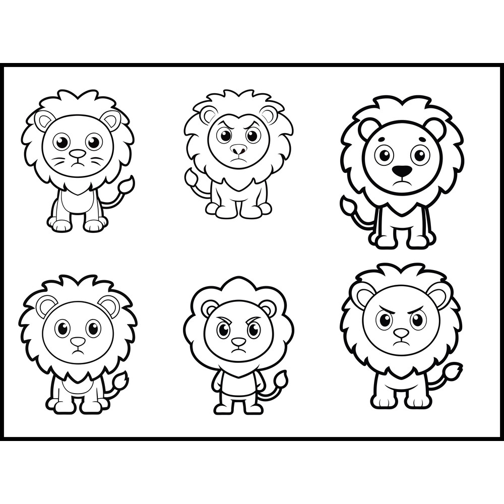 Lion Annoying SVG Bundle 1