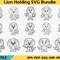 Lion Holding SVG Bundle 0