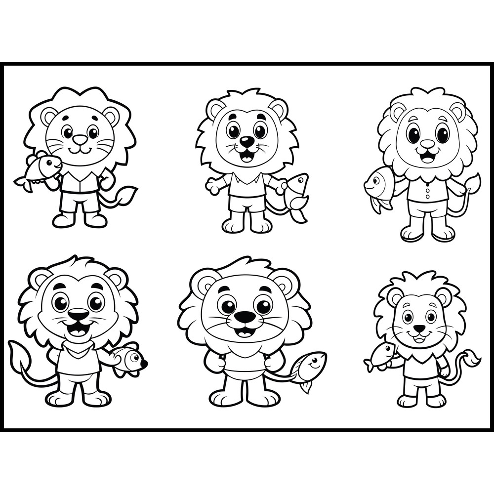 Lion Holding SVG Bundle 1