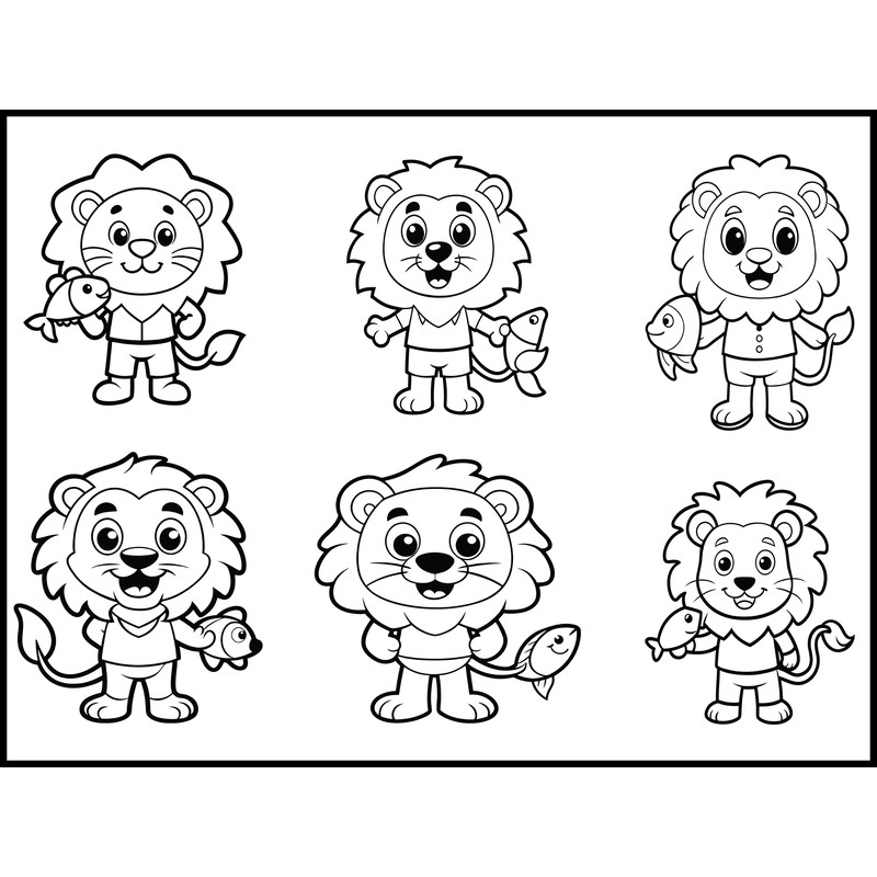 Lion Holding SVG Bundle 1