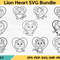 Lion Heart SVG Bundle 0