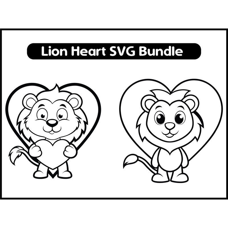 Lion Heart SVG Bundle 2