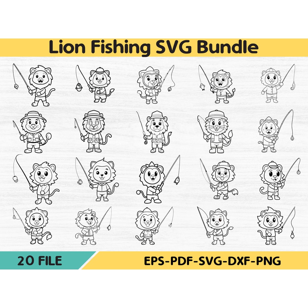 Lion Fishing SVG Bundle 0