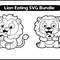 Lion Eating SVG Bundle 2
