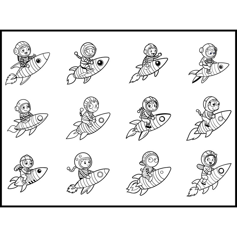 Zebra Astronaut Riding Rocket Svg Bundile 1