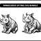 Rhinoceros Sitting Svg Bundle 2