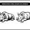 Rhinoceros Lying Down Svg Bundle 2