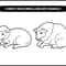 Sheep Crouching Line Art Bundle 2