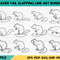Beaver Tail Slapping Line Art Bundle 0