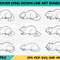Beaver Lying Down Line Art Bundle 0