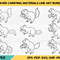 Beaver Carrying Materials Line Art Bundle 0