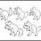 Beaver Carrying Materials Line Art Bundle 1