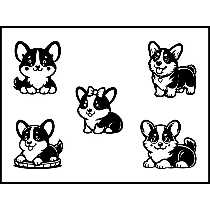 Baby Corgi SVG Bundle 1