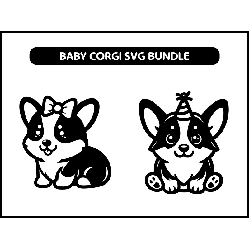 Baby Corgi SVG Bundle 2