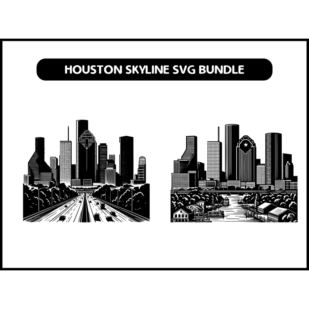 Houston Skyline SVG Bundle 2