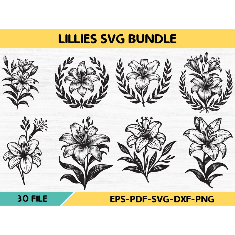Lillies Svg 0