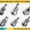 Violin And Bow Clipart Svg 0