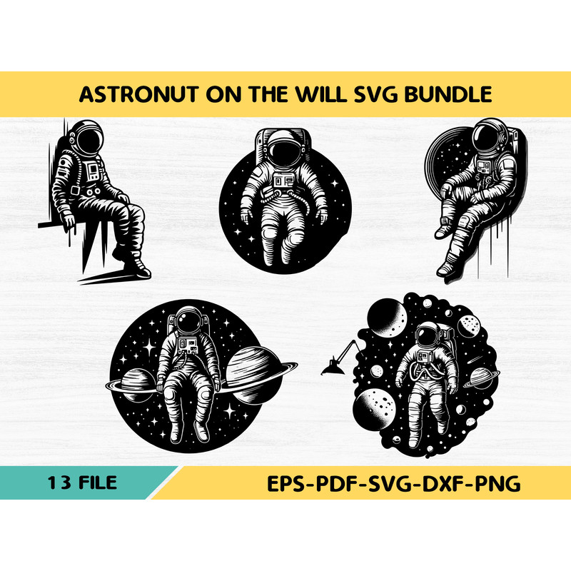 Astronut On The Will Svg Bundle 0